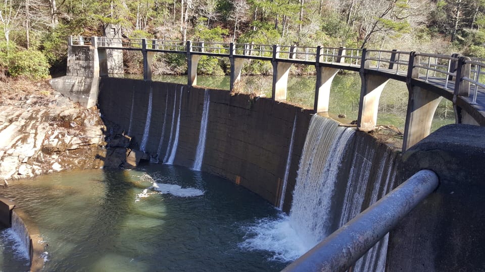 Continue on. Trail circles back to main road, about 1 mile.
