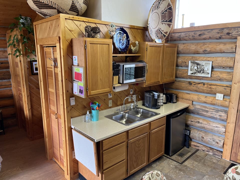 Kitchenette with work space