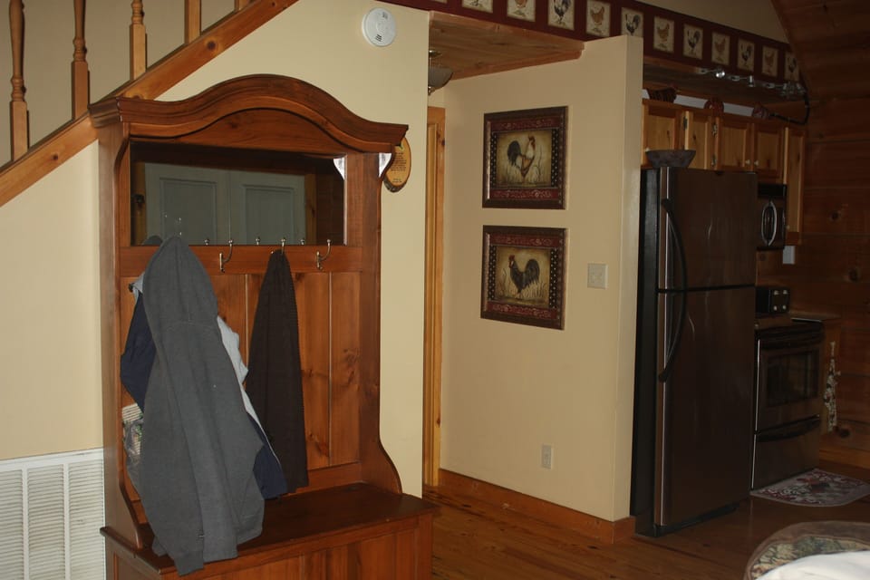 Hall tree at entrance