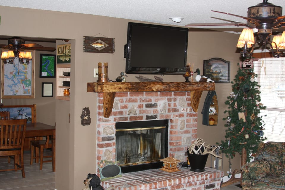Main Level Living Room Fireplace.