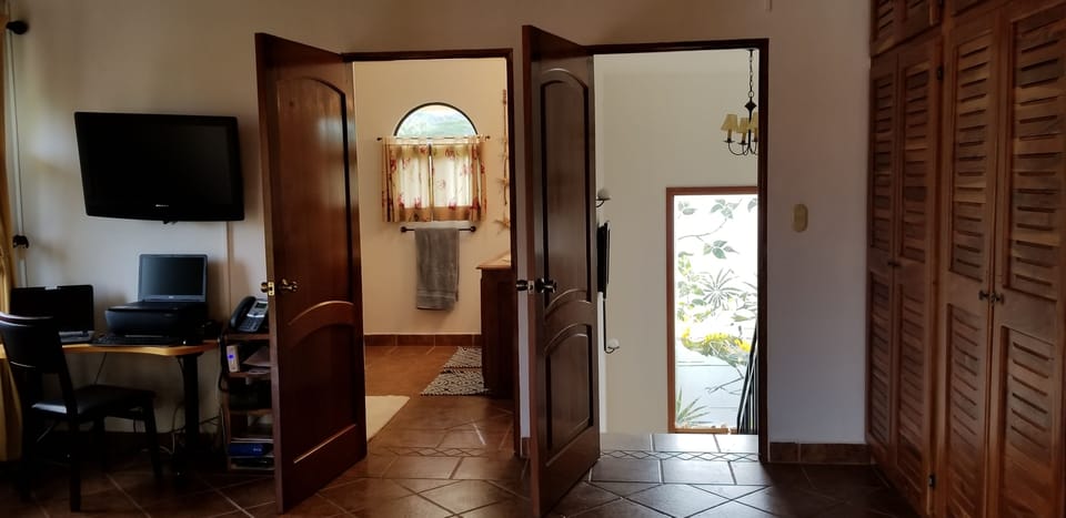 Master Bath and Door to downstairs.