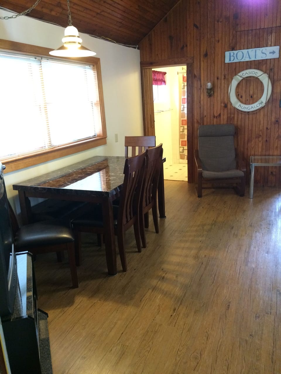 Kitchen table and sitting area