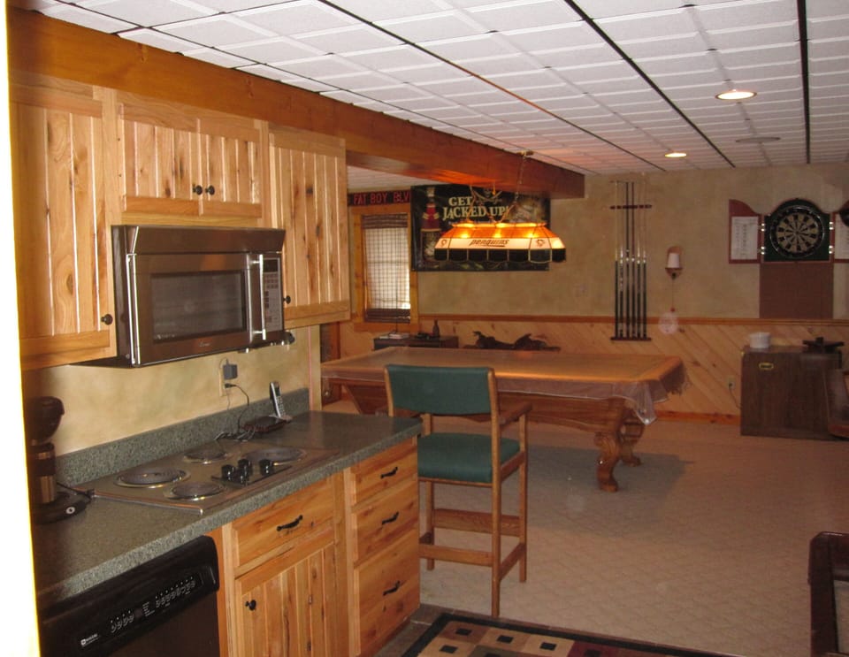 Downstairs lounge area