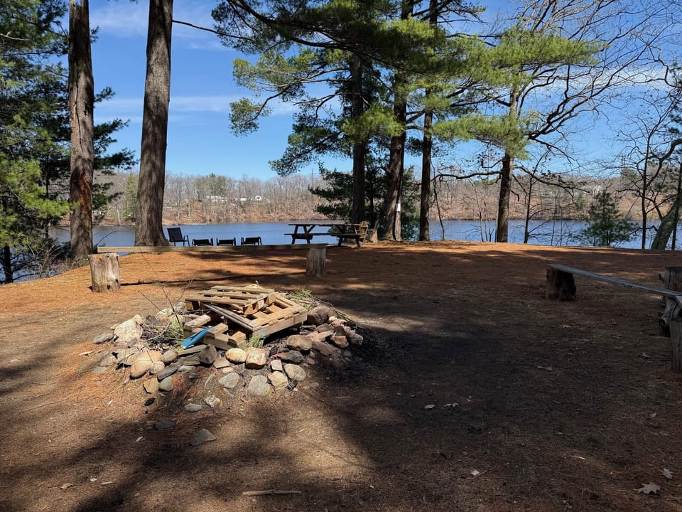 Firepit in Back Yard