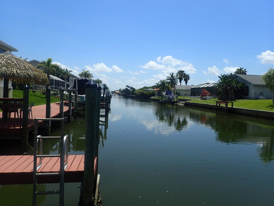 View of the canal facing east.