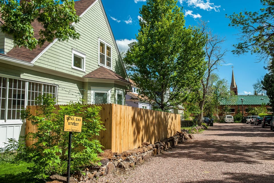 Private parking on side of house.