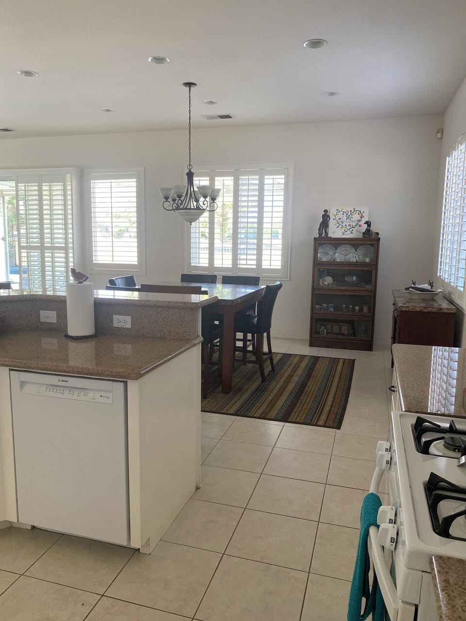 Kitchen looking towards dining area