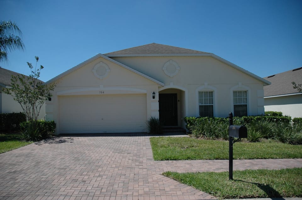 Front of villa