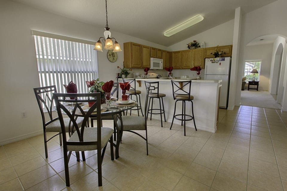 Dining table and chairs