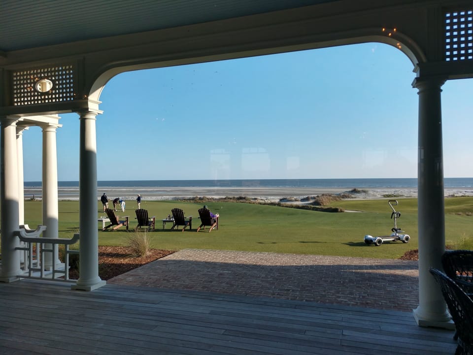 View from the Ocean Course Golf Pro Shop and dining area