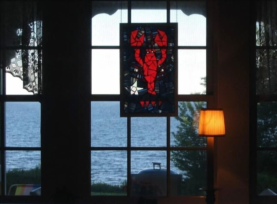 Our resident lobster and the first thing you will see upon entering Wild Rose