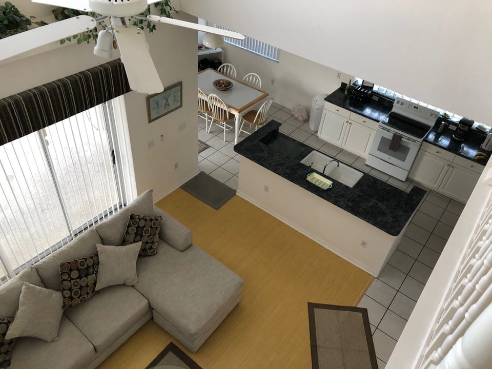 kitchen and breakfast nook view from upstairs 