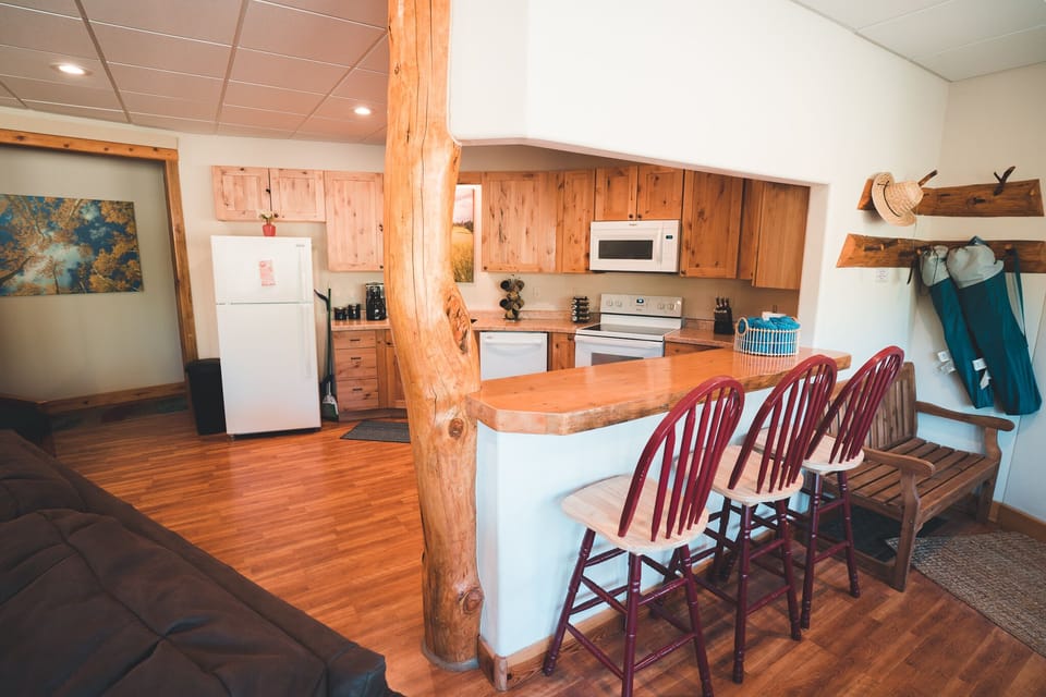 Rustic breakfast bar