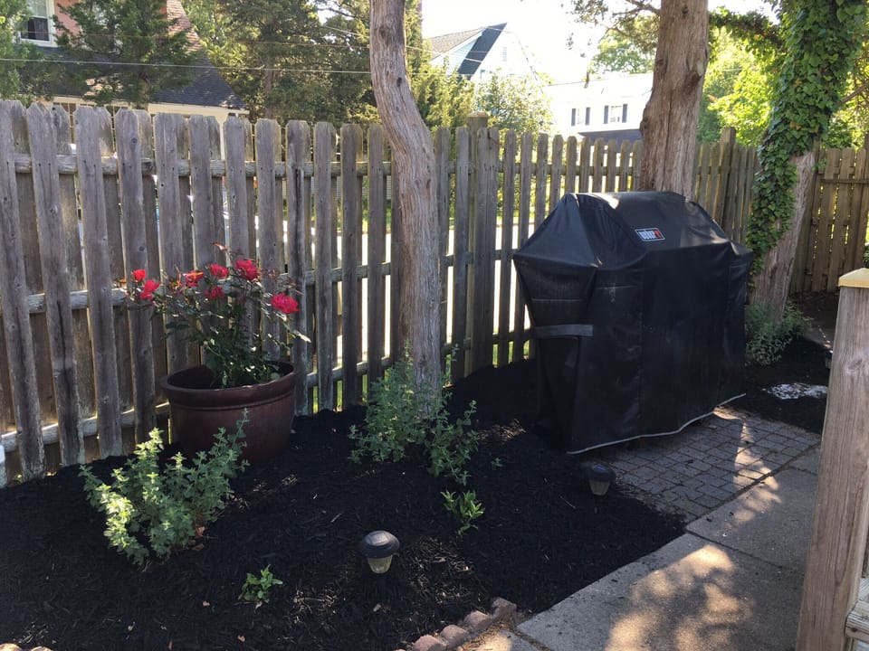 Outside Weber grill area, back patio too! 