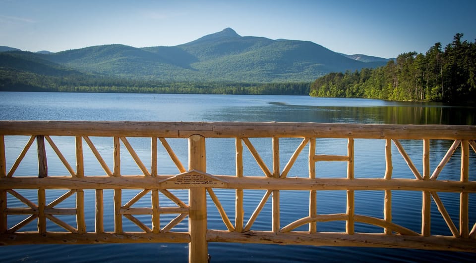 Chocorua Lake for boating, swimming and fishing. In summer you hear the loons.