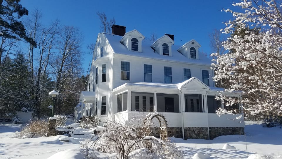 Hyde House in winter