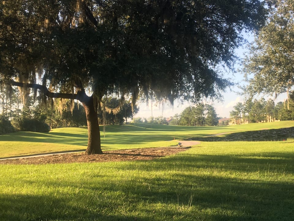 Golf course located across
 the street