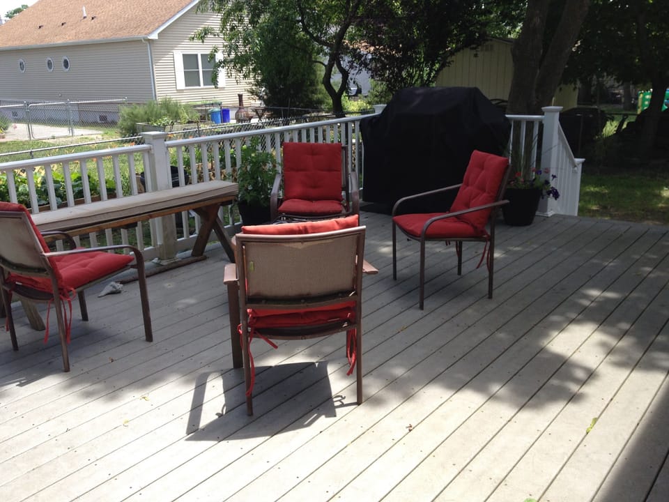 Outside deck