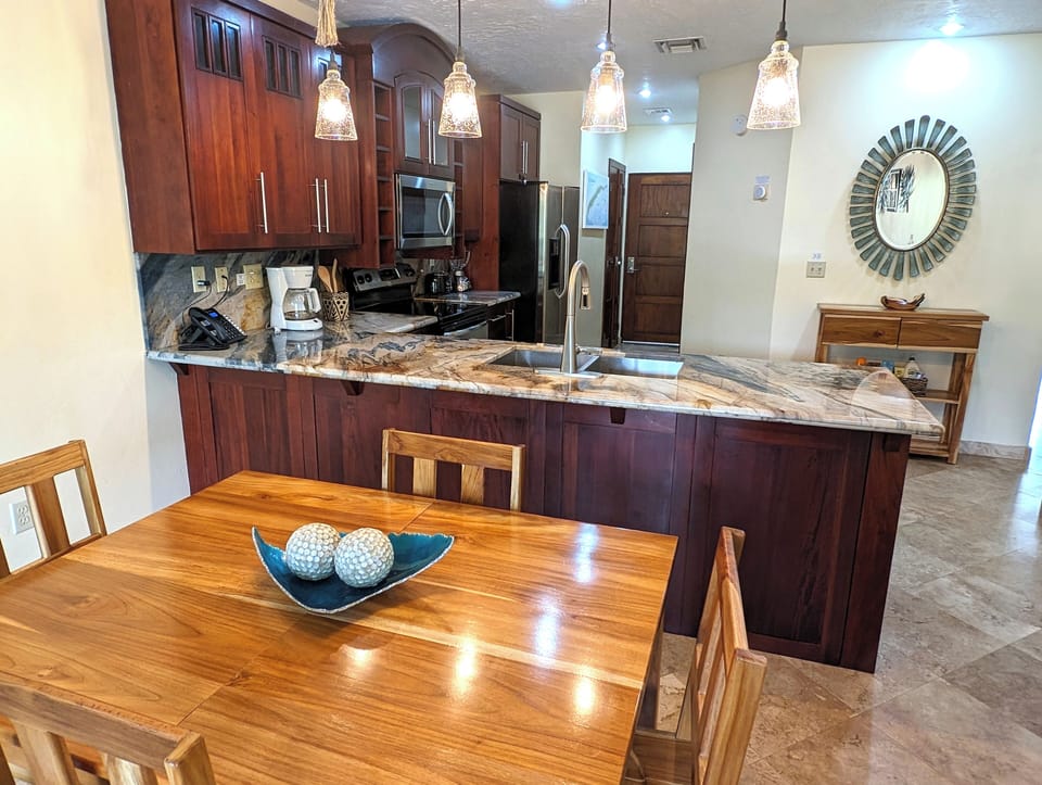 Locally built custom dining table