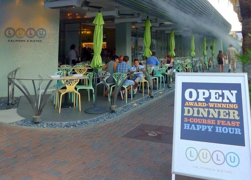 LULU is just one of the places to eat in downtown.With inside or outside seating