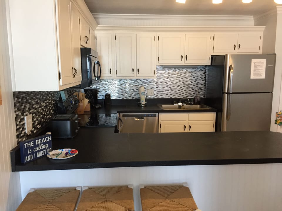 Fully stocked kitchen 
