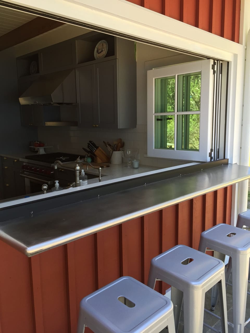 Kitchen Pass Thru to outdoor Waterfront Bar