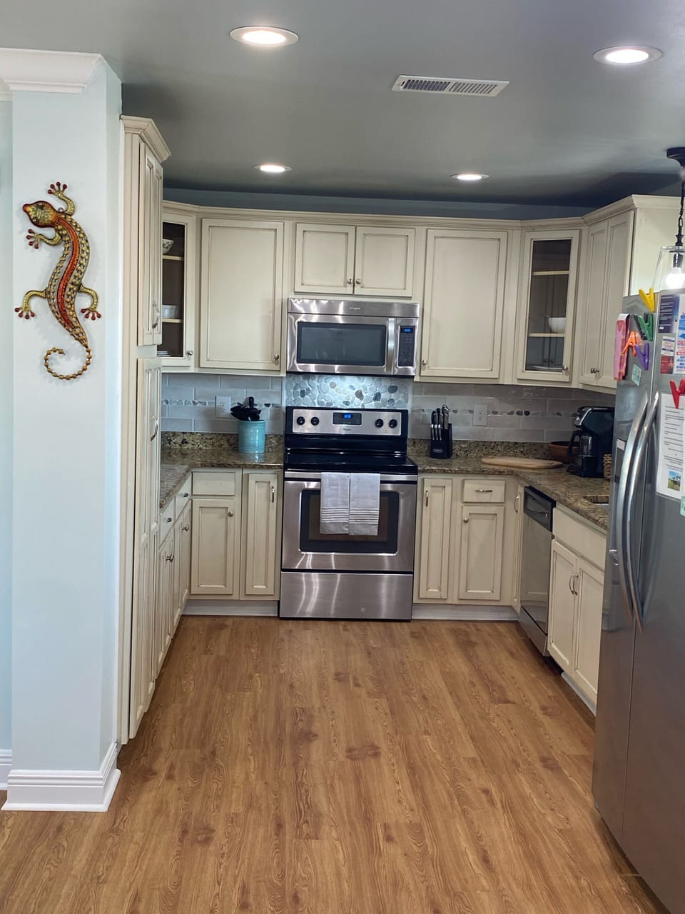 Fully stocked kitchen 