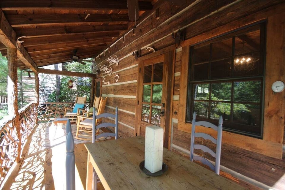 Covered porch.