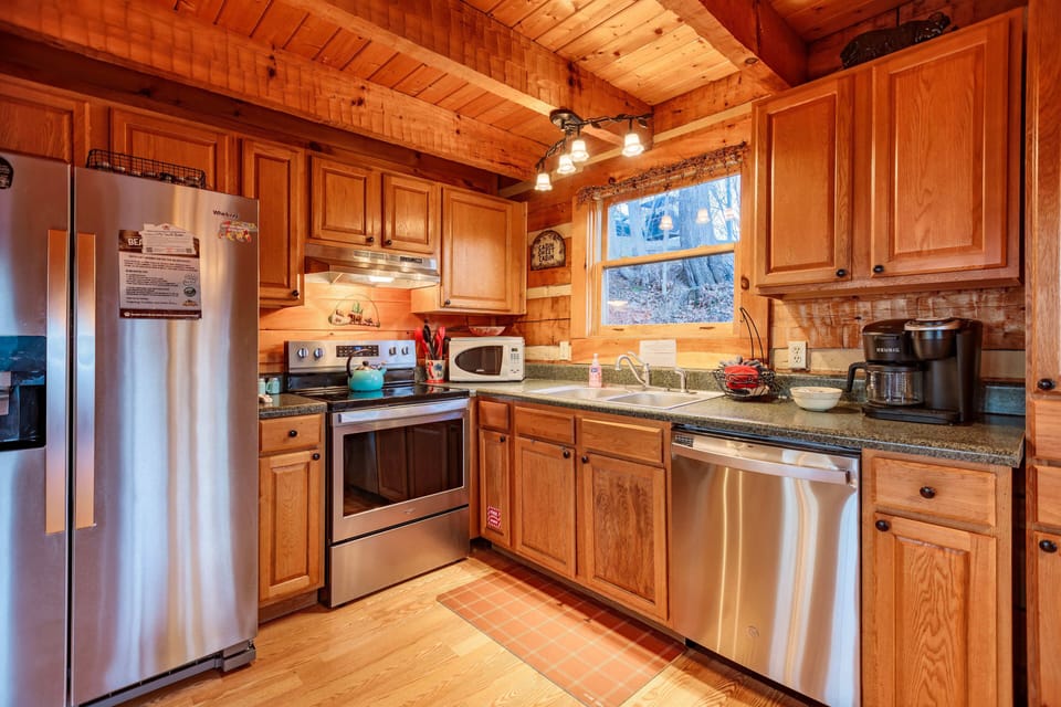 A chef's kitchen with all you'll need to cook a great meal.