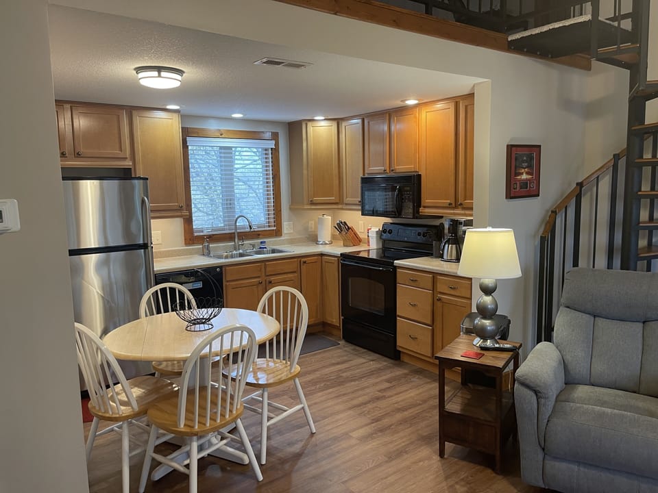 Prepare almost any meal with a fully equipped kitchen