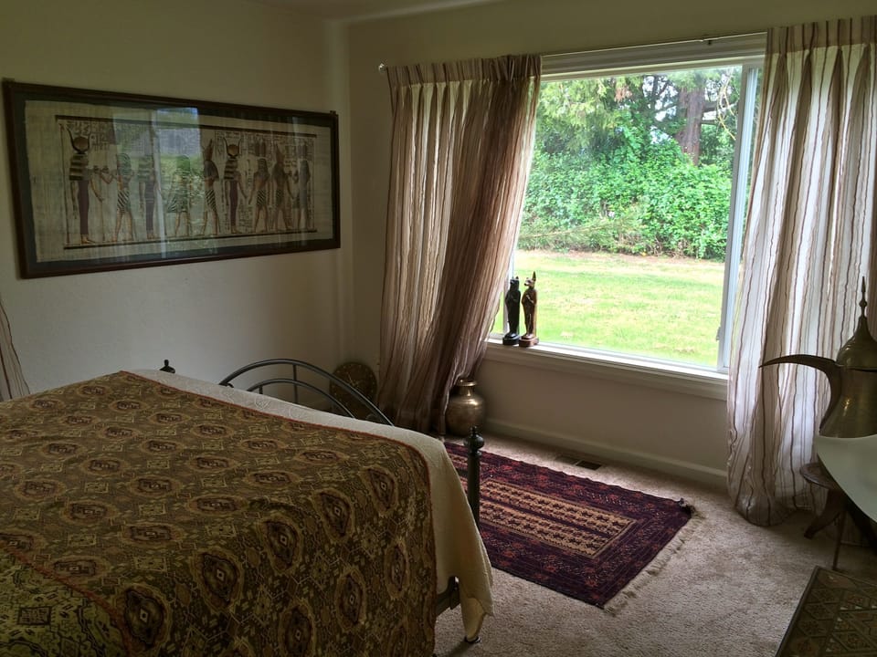 Master Bedroom, done with items from Egypt/Middle East