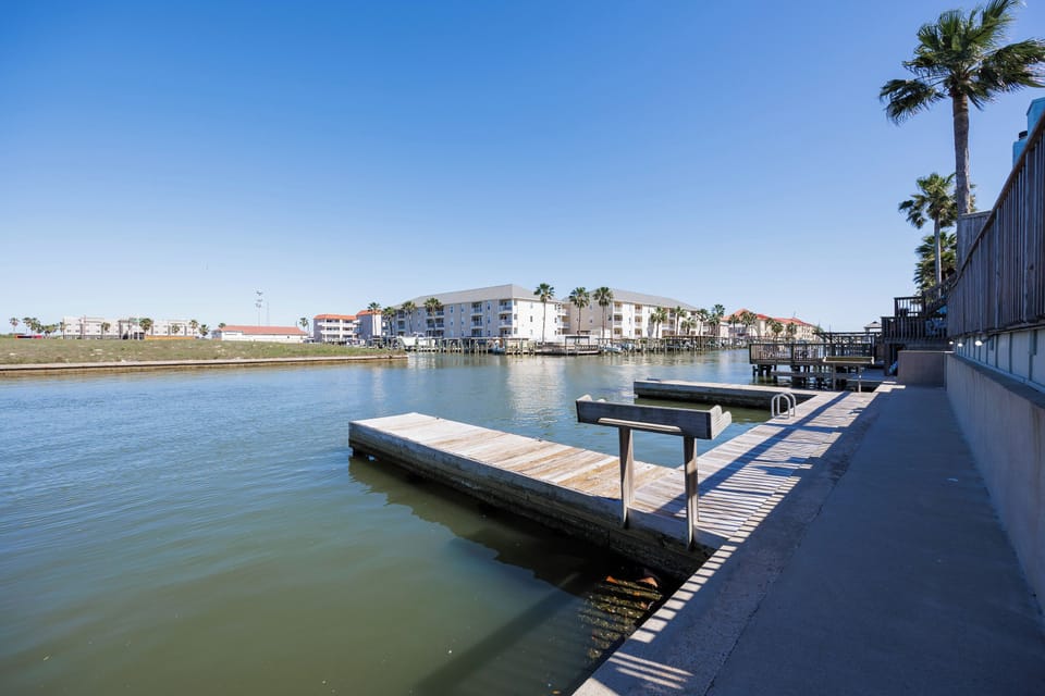 Personal boat dock and fish cleaning station.