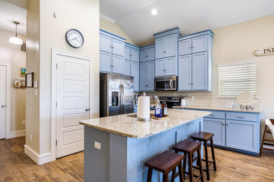 Large open stocked kitchen