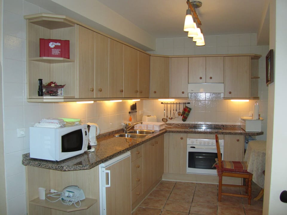 Casa Charlotte Ground- or bottom floor: view of the kitchen.