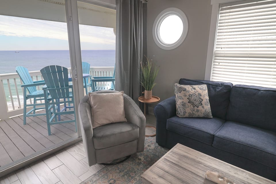 Enjoy the views from inside or outside.