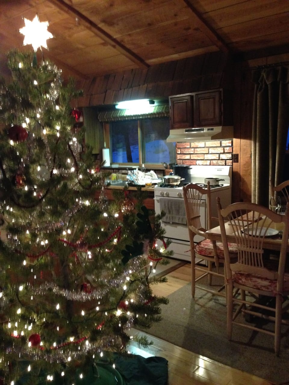 Vault Ceiling in great room. Great for all seasons and cooking and visiting.