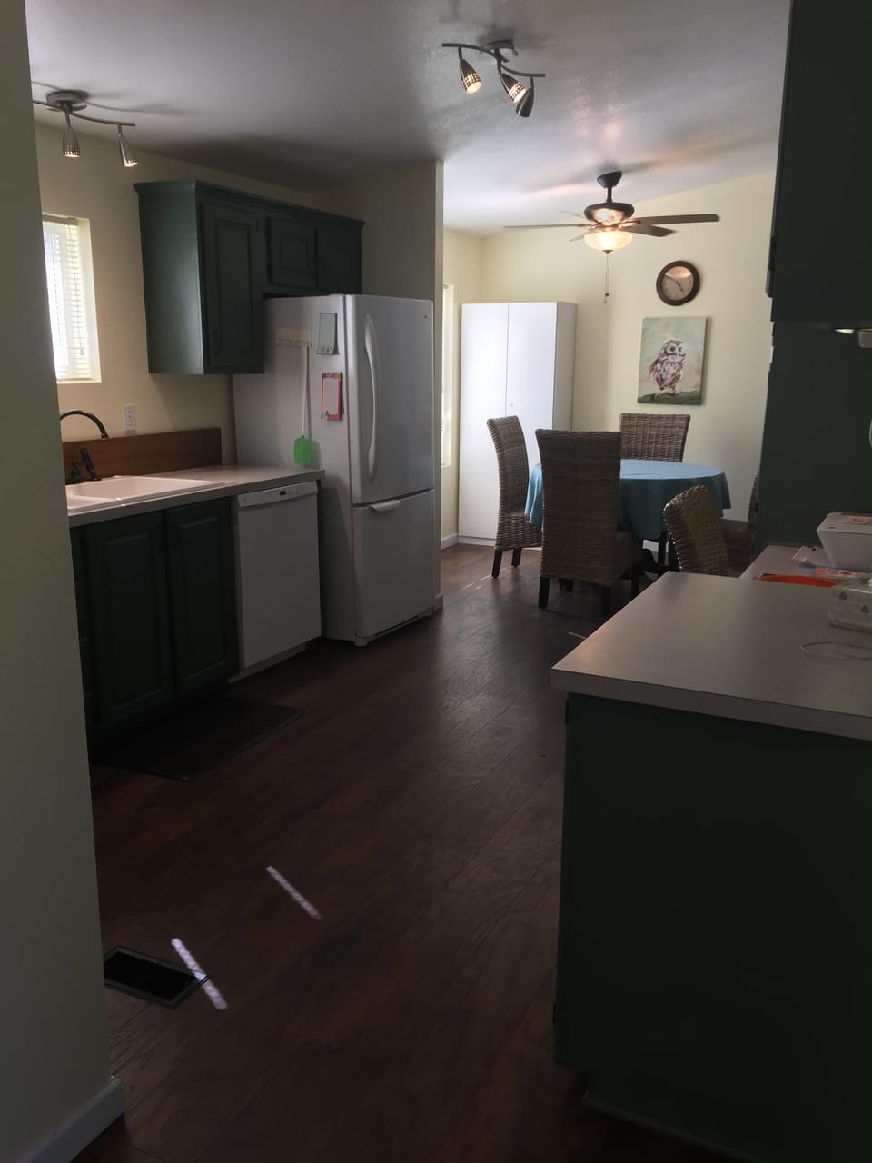 Kitchen, breakfast table from the dining area