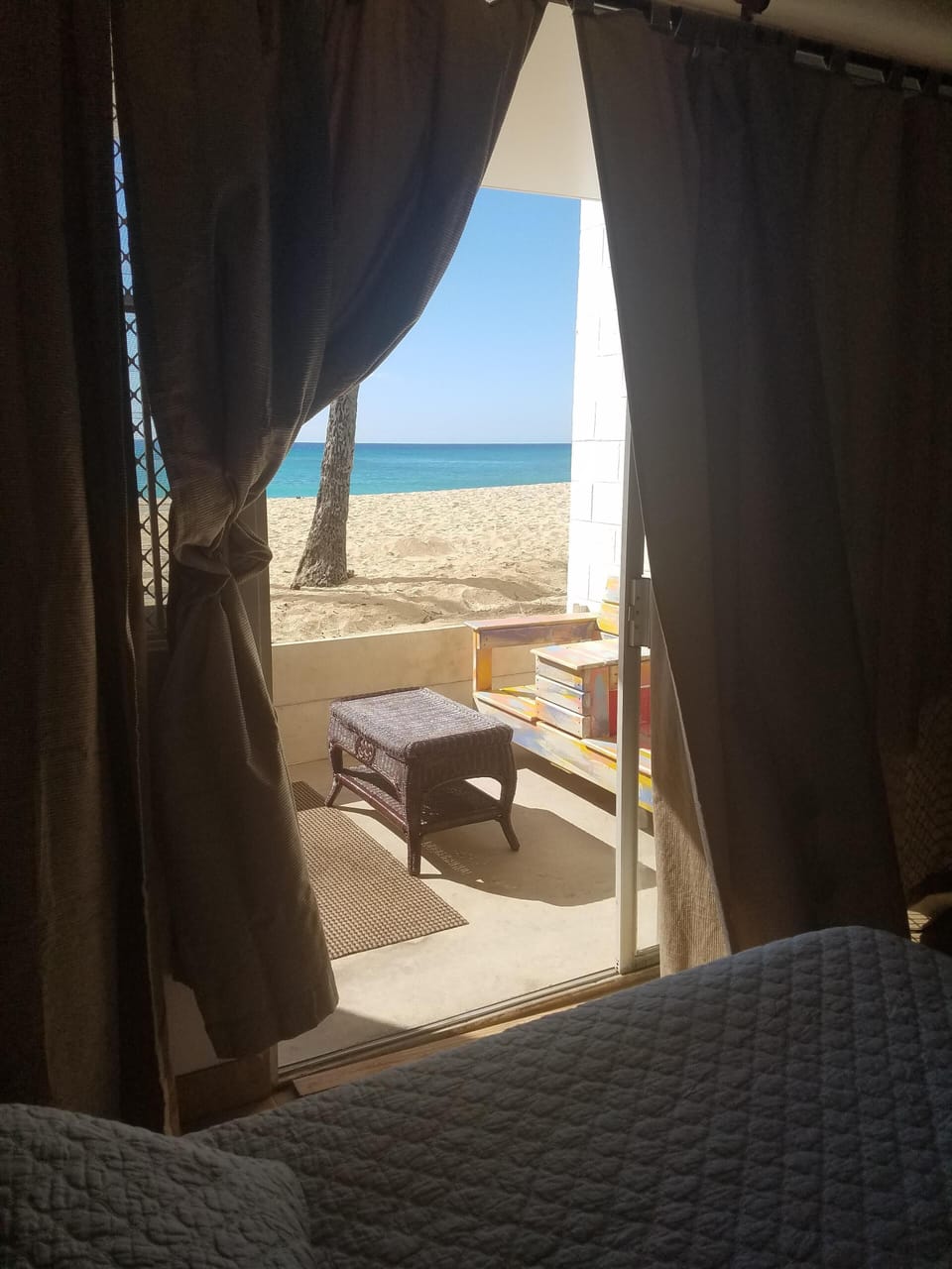 view to lanai from room