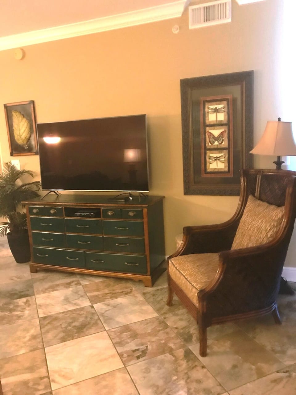 MEDIA CABINET WITH LARGE SAMSUNG TV