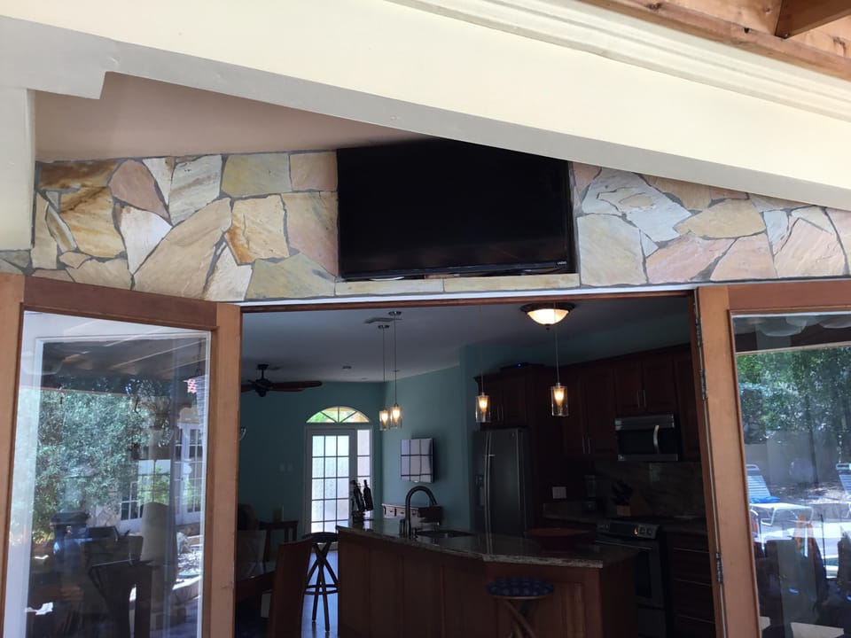 Outdoor flat screen TV