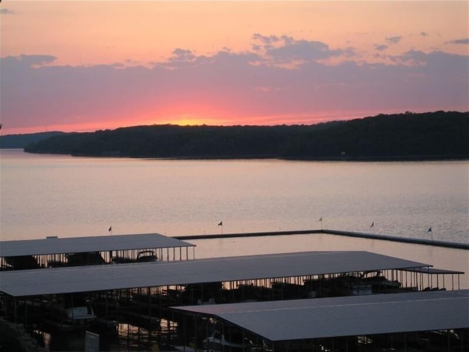 Breathtaking sunset view from deck