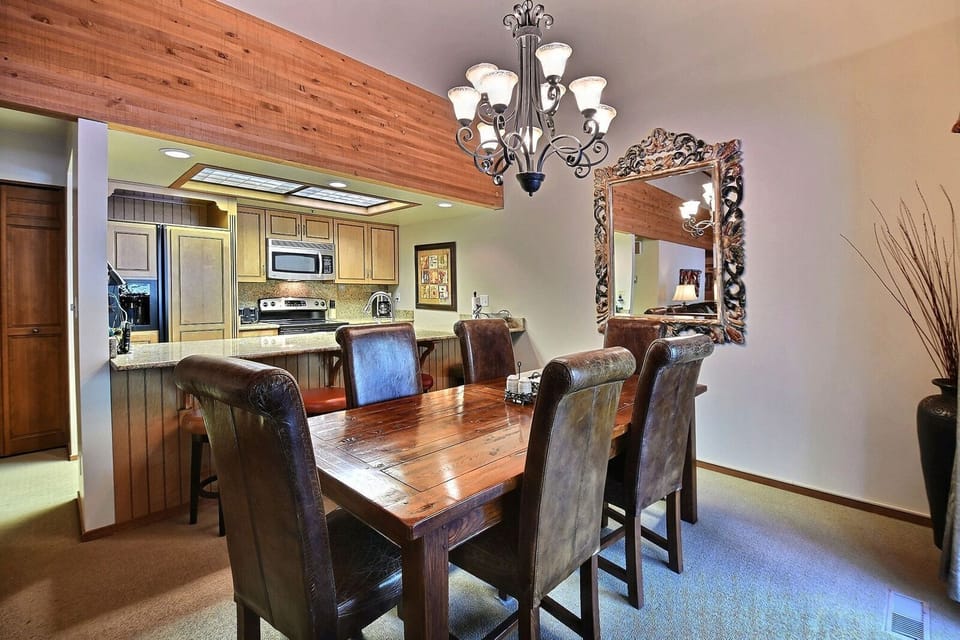 Dining area, looking towards kitchen