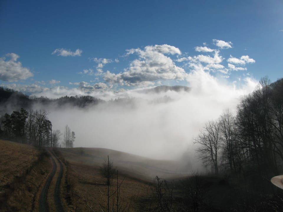The magical morning mist rolling it's way towards you!!