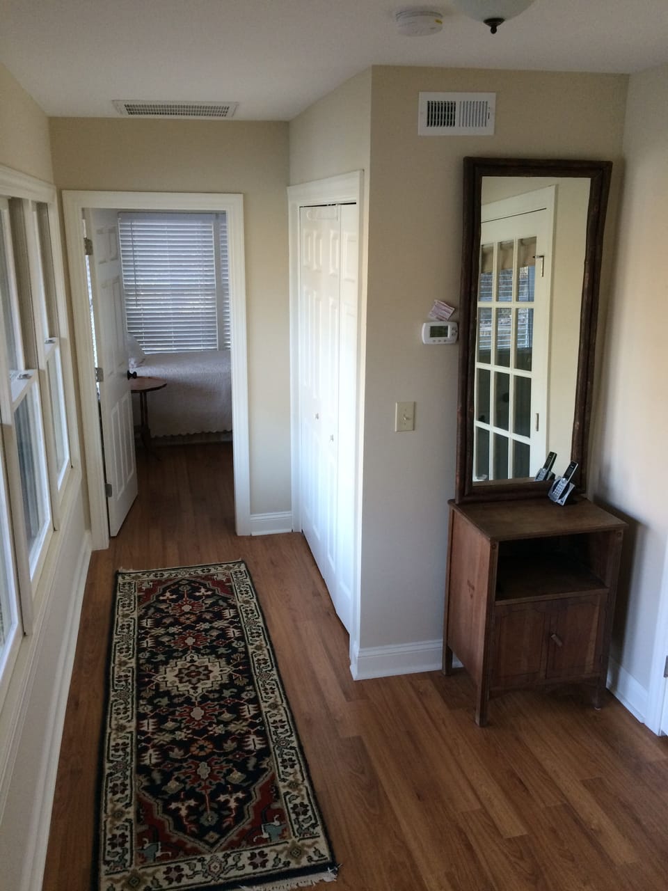 Downstairs hall and laundry area