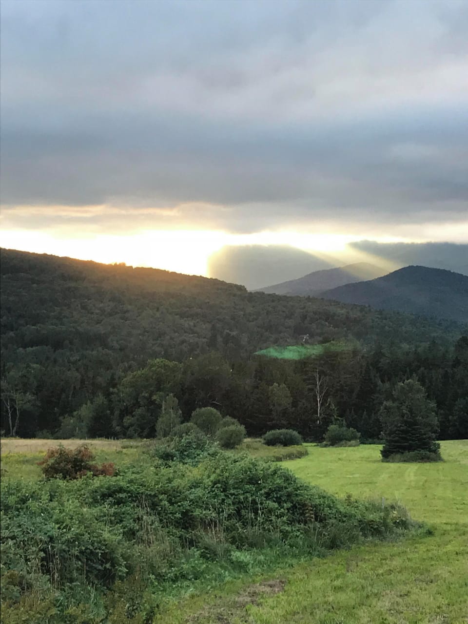 view of mountains on Prickly Mountain road to house