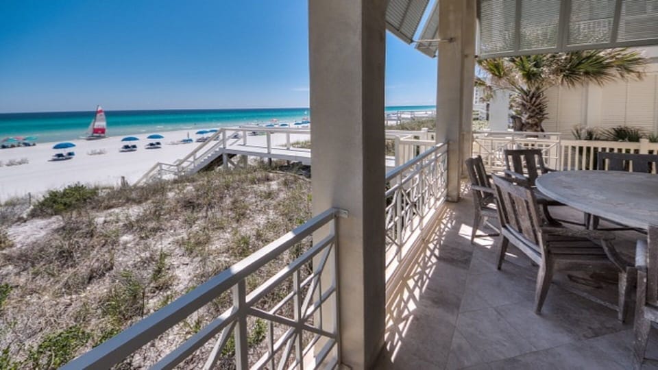 Patio and Stairs to Beach