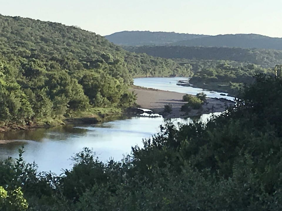 The view of the Brazos from the cliff. 