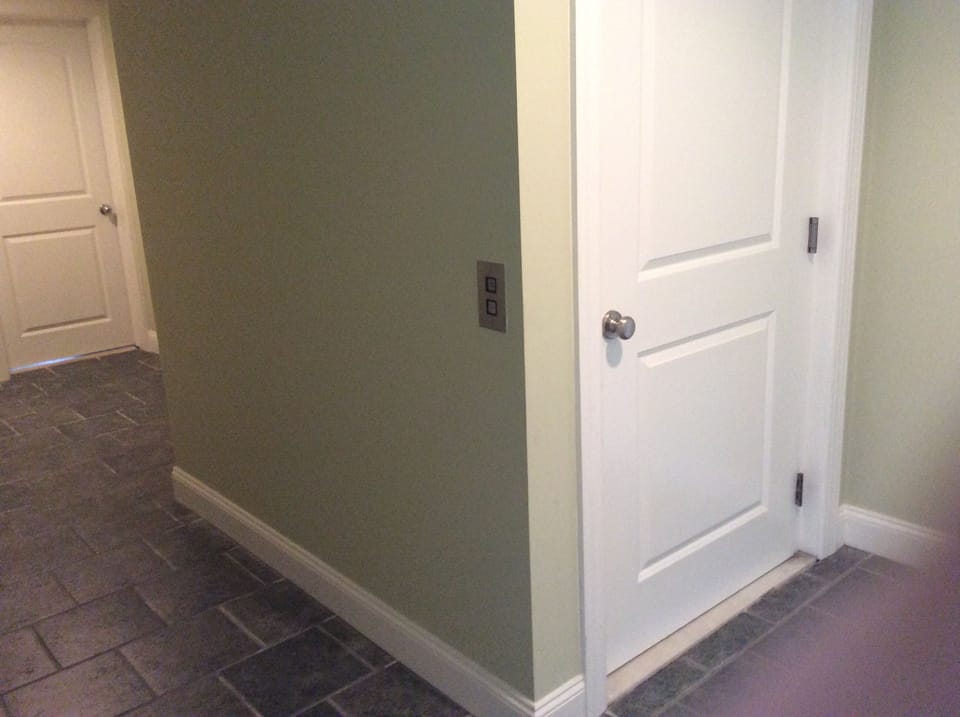 Ground Floor access to Elevator - all ceramic tiled area
