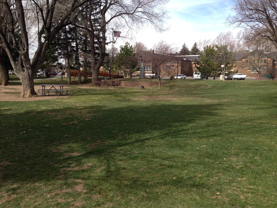Wheeler Park Caddy corner across the street