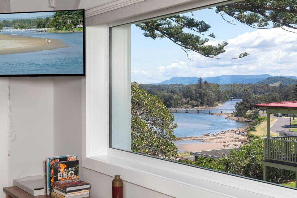 View from sitting room along estuary to mountains